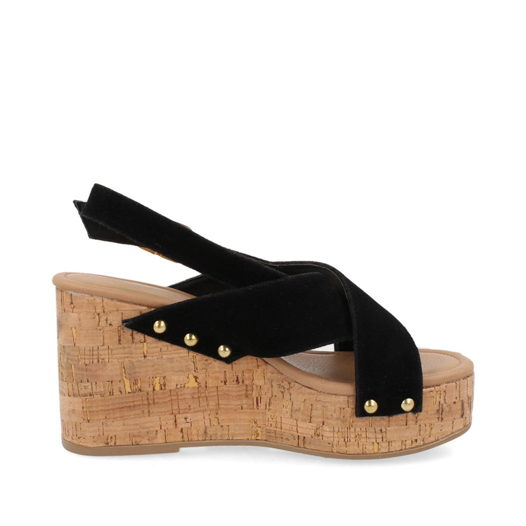 Sandalia Casual Trender color Negro para Mujer
