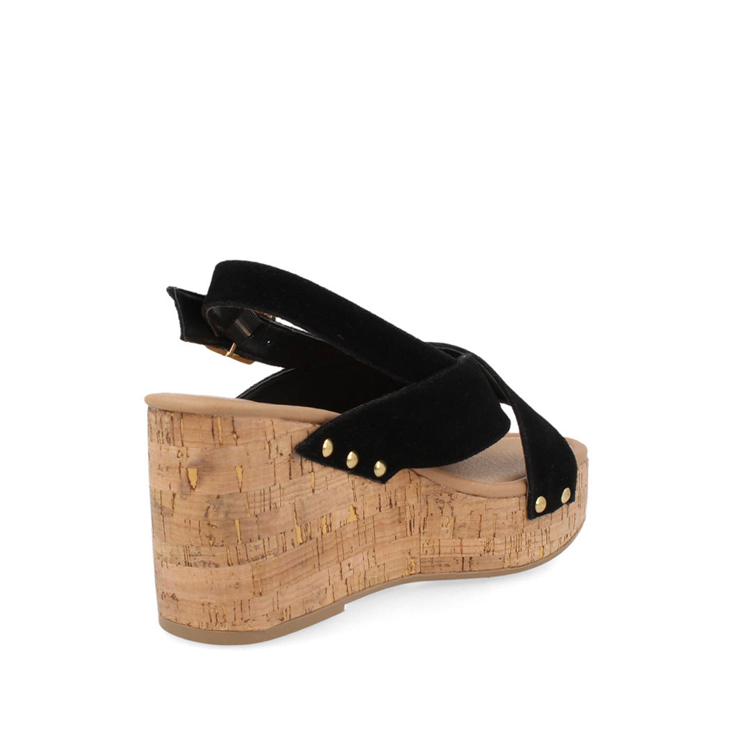Sandalia Casual Trender color Negro para Mujer