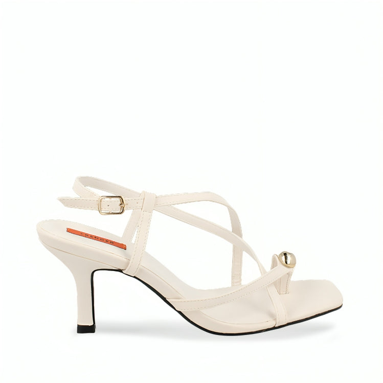 Sandalia Casual Trender color Latte para Mujer