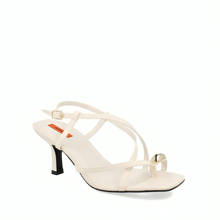 Sandalia Casual Trender color Latte para Mujer