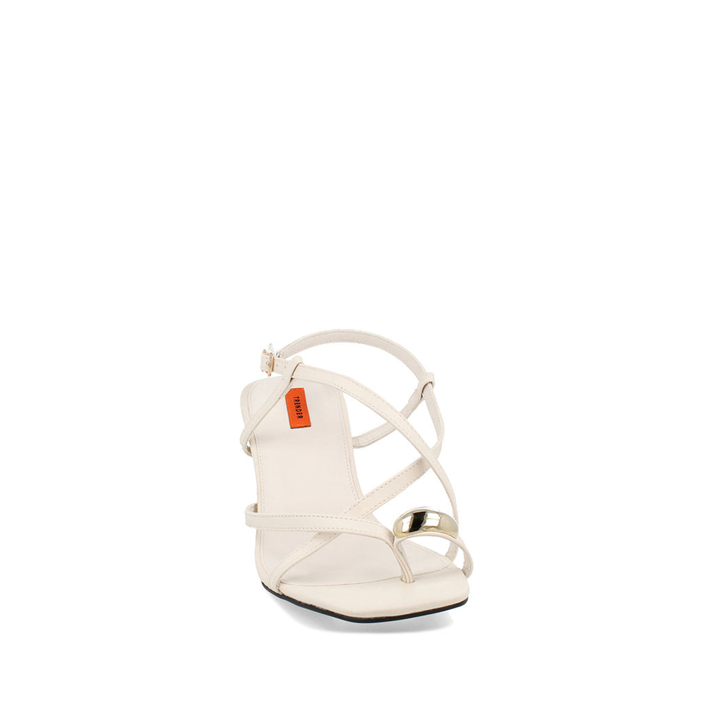 Sandalia Casual Trender color Latte para Mujer