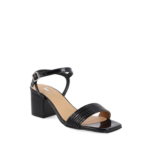 Zapatilla de Vestir Trender color Negro para Mujer con detalles de charol