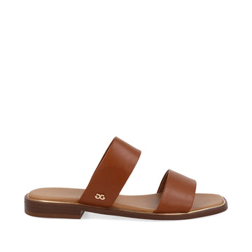 Sandalia Casual Trender color Miel para Mujer