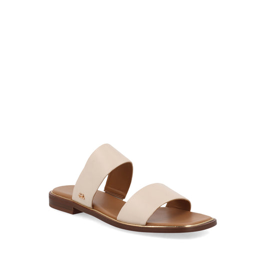 Sandalia Casual Trender color Hueso para Mujer