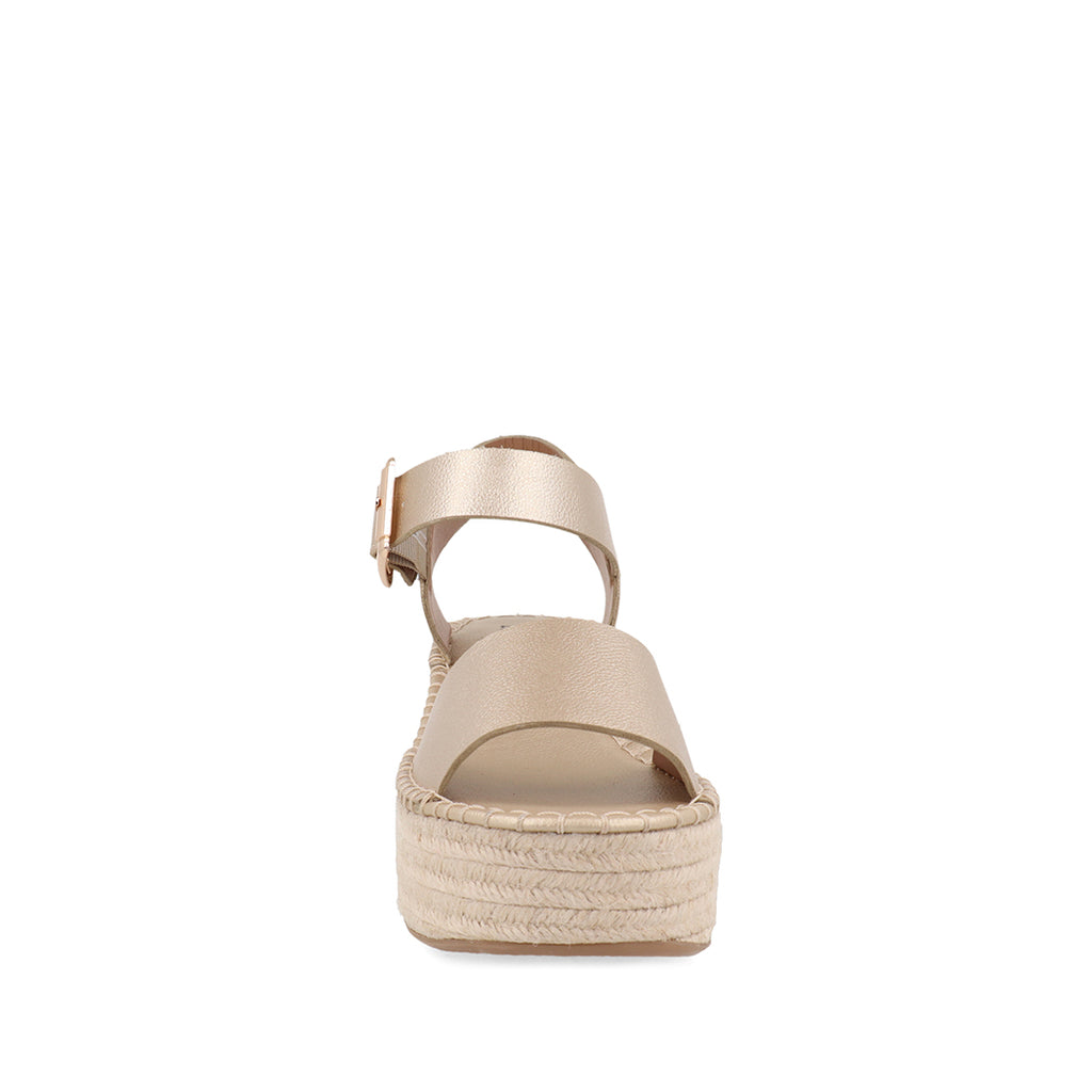 Sandalia Casual Trender color Platino para Mujer