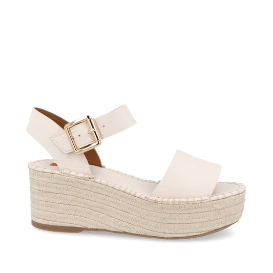 Alpargata Casual Trender color Hueso para Mujer