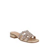 Sandalia Casual Trender color Champagne para Mujer con Brillos