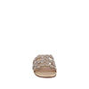 Sandalia Casual Trender color Champagne para Mujer con Brillos
