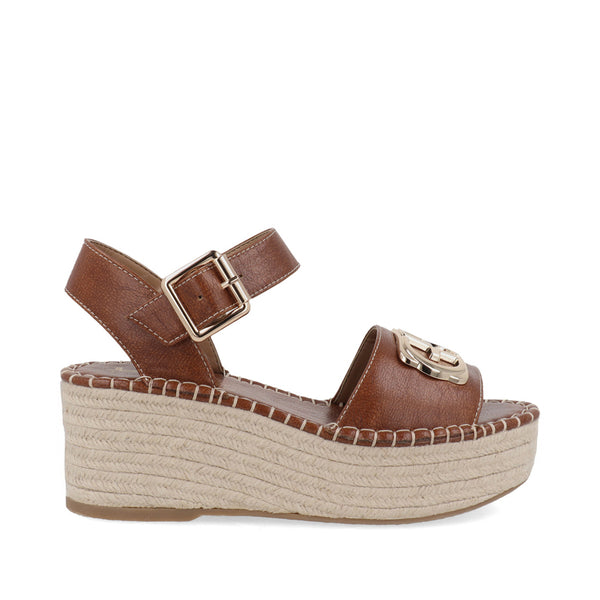 Sandalia Casual Trender color Miel para Mujer
