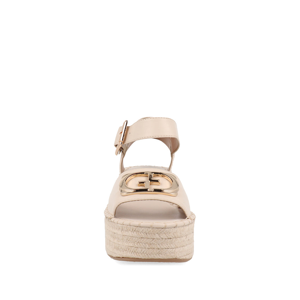 Sandalia Casual Trender color Hueso para Mujer