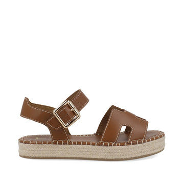 Sandalia Casual Trender color Miel para Mujer