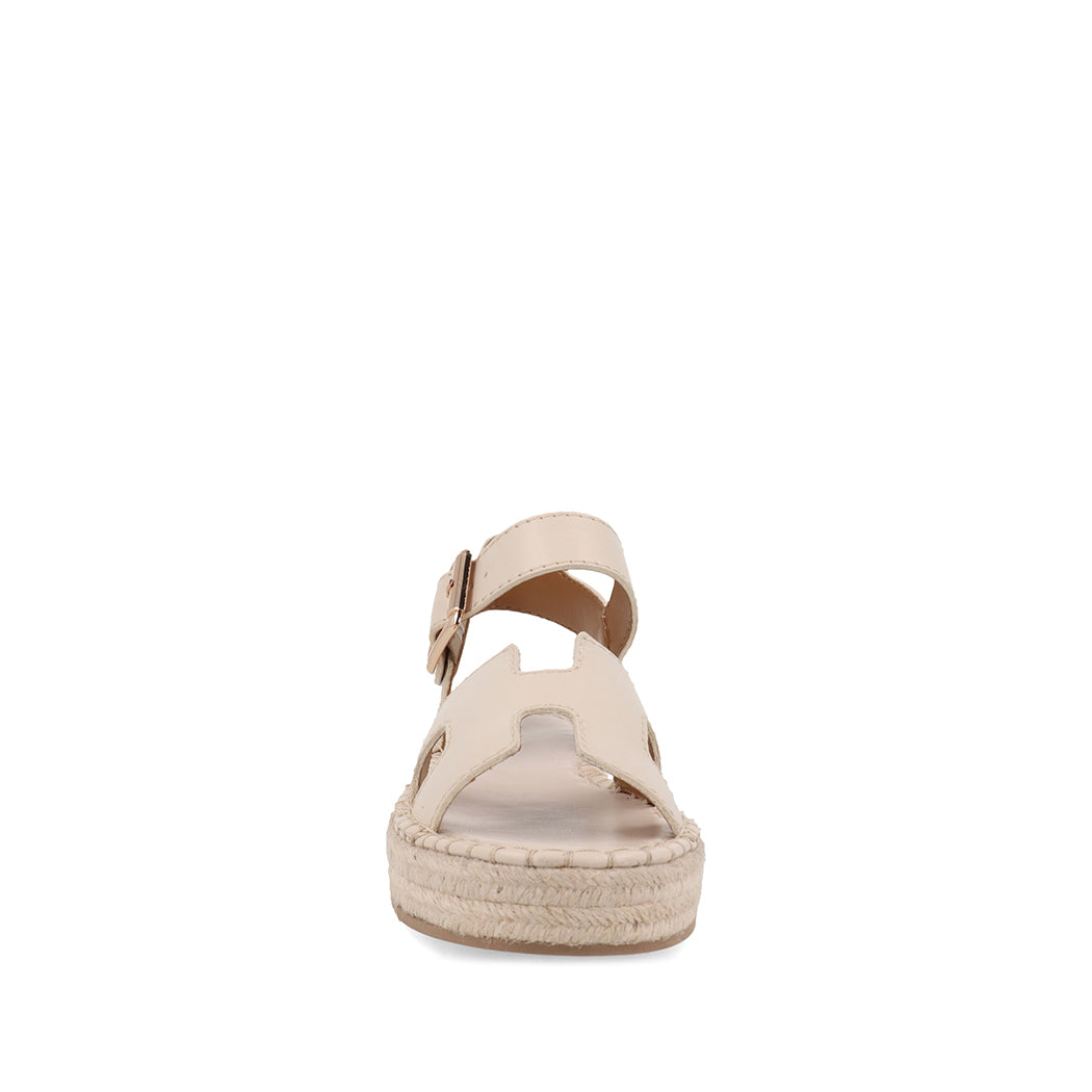 Sandalia Casual Trender color Hueso para Mujer