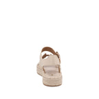 Sandalia Casual Trender color Hueso para Mujer