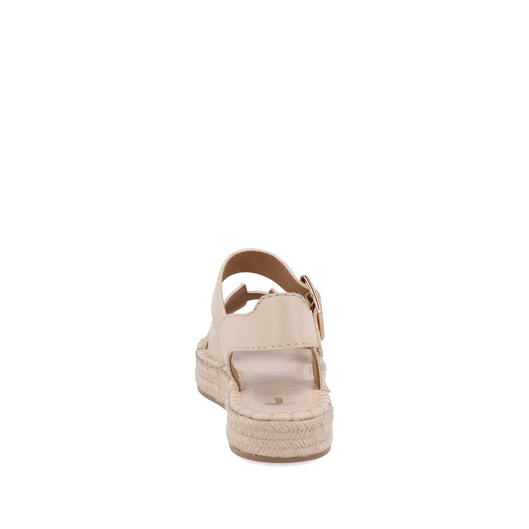 Sandalia Casual Trender color Hueso para Mujer