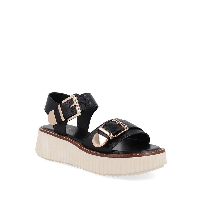 Sandalia Casual Trender color Negro para Mujer