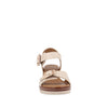 Sandalia Casual Trender color Hueso para Mujer