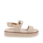 Sandalia Casual Trender color Latte para Mujer