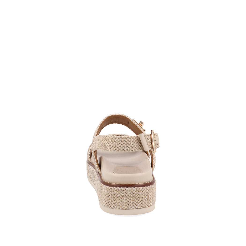 Sandalia Casual Trender color Latte para Mujer