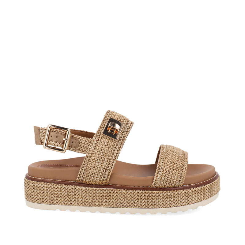Sandalia Casual Trender color Camel para Mujer