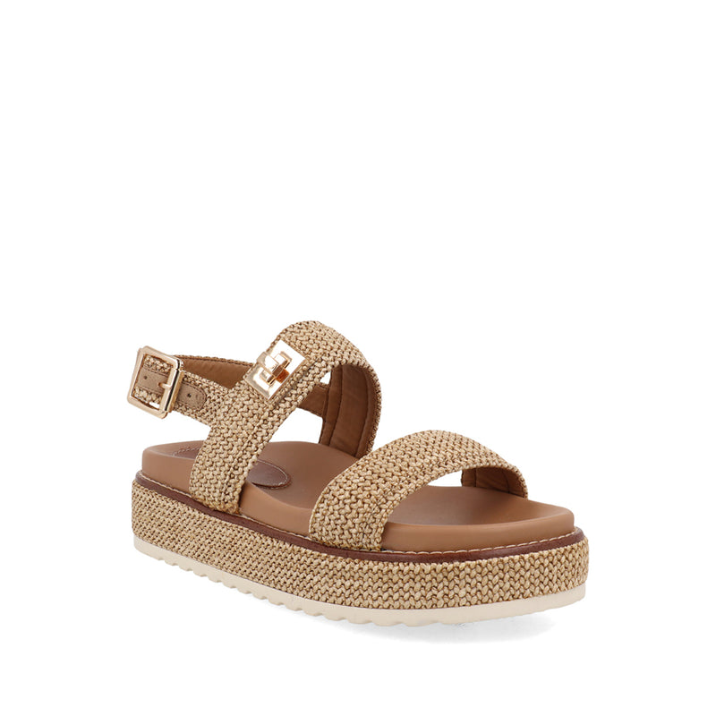 Sandalia Casual Trender color Camel para Mujer