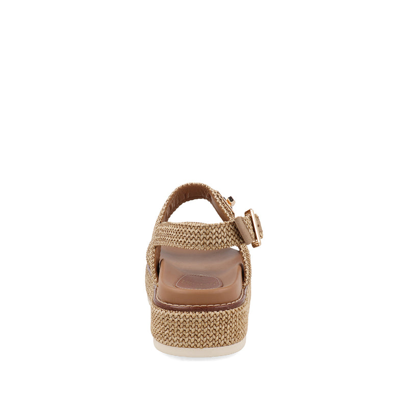 Sandalia Casual Trender color Camel para Mujer