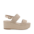 Sandalia Casual con plataforma Trender color Latte para Mujer