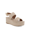 Sandalia Casual con plataforma Trender color Latte para Mujer