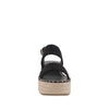 Sandalia Casual Trender color Negro para Mujer con tejido Beige