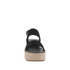 Sandalia Casual Trender color Negro para Mujer con tejido Beige