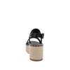 Sandalia Casual Trender color Negro para Mujer con tejido Beige