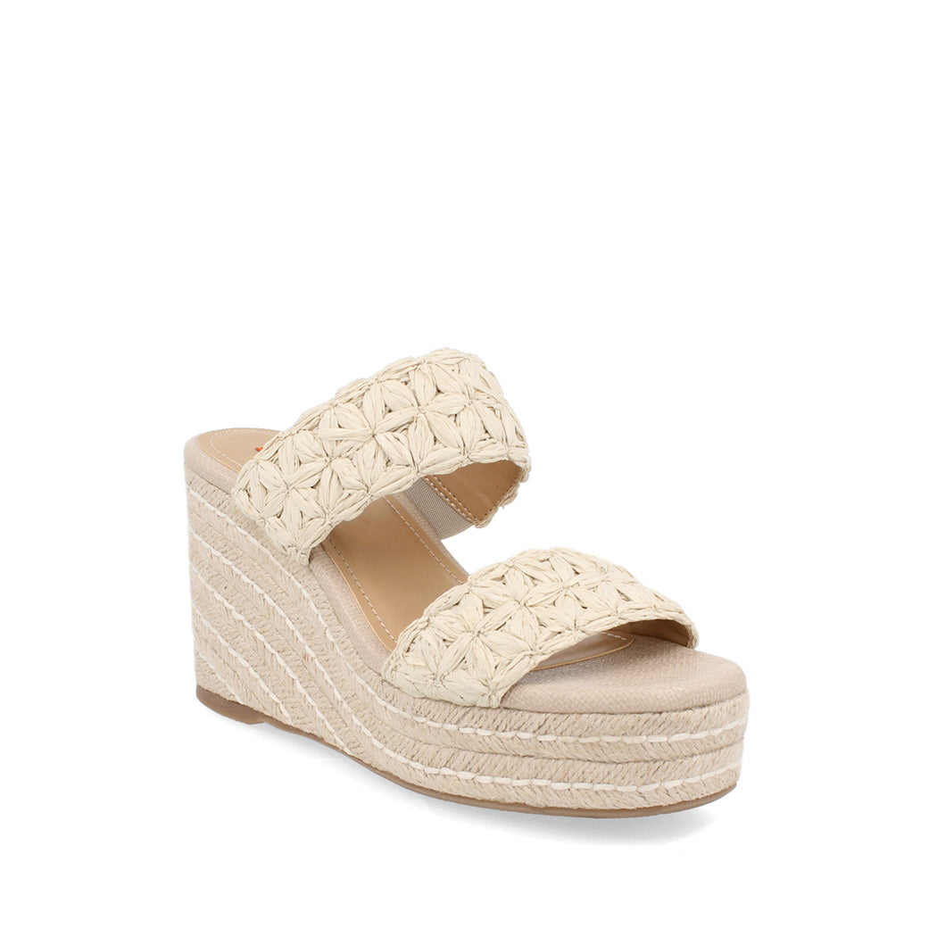 Sandalia Casual Trender color Hueso para Mujer