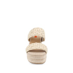 Sandalia Casual Trender color Hueso para Mujer