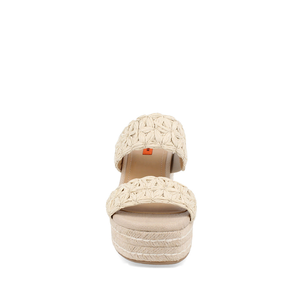 Sandalia Casual Trender color Hueso para Mujer