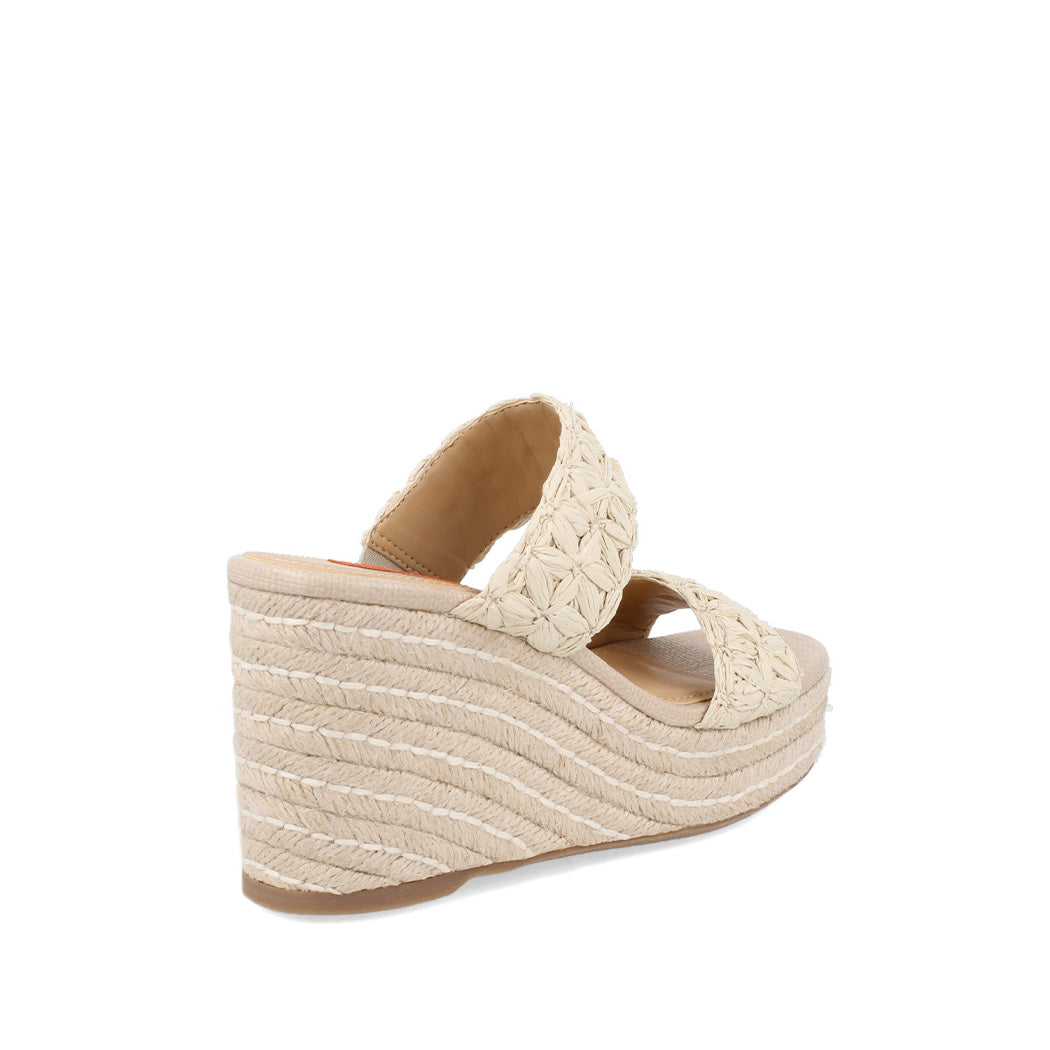 Sandalia Casual Trender color Hueso para Mujer