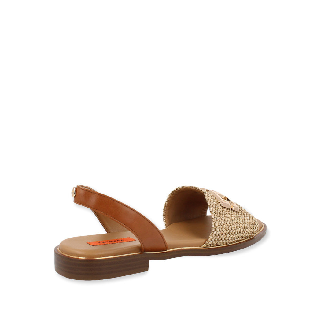 Sandalia Casual Trender color Camel para Mujer