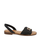 Sandalia Casual Trender color Negro para Mujer
