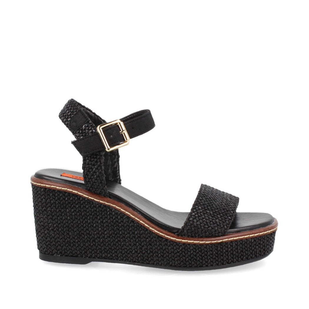 Sandalia Casual Trender color Negro para Mujer