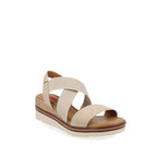 Sandalia Casual Trender color Hueso para Mujer