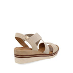 Sandalia Casual Trender color Hueso para Mujer