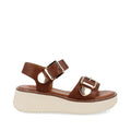 Sandalia Casual Trender color Miel para Mujer
