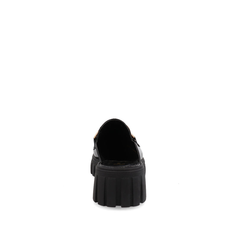 Bostoniano Casual Trender color Negro con Aplicación para Mujer