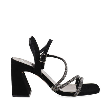 Sandalia De Vestir Trender color Negro para Mujer