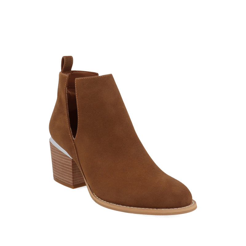 Botí­n Casual Trender color Camel para Mujer