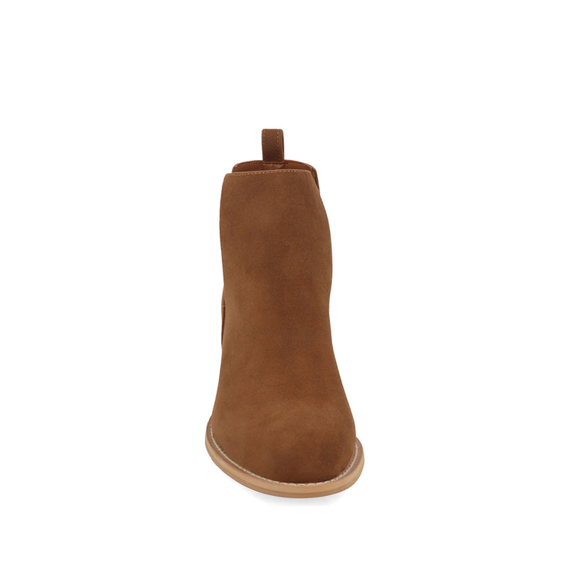 Botí­n Casual Trender color Camel para Mujer