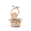 Sandalia Casual con plataforma Trender color Oro para Mujer