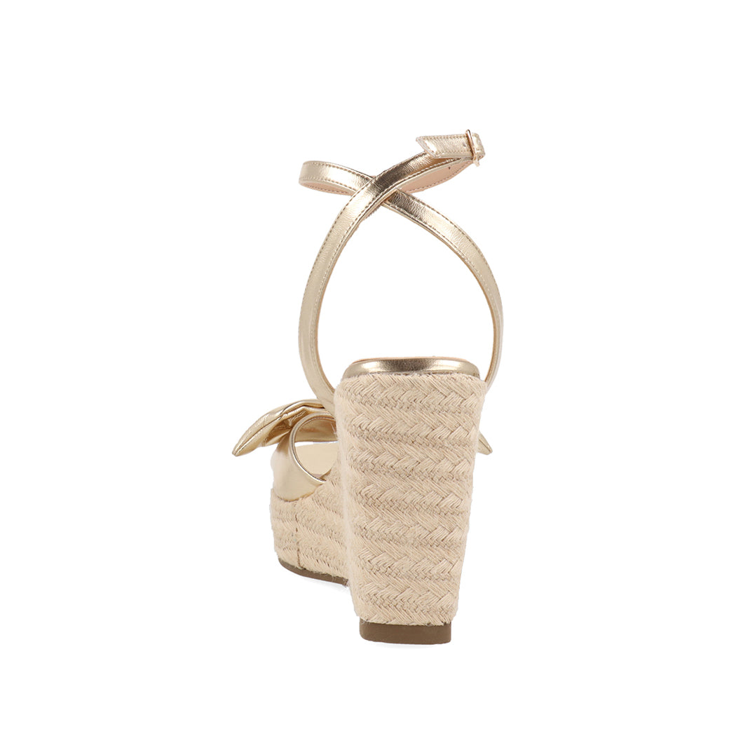 Sandalia Casual con plataforma Trender color Oro para Mujer