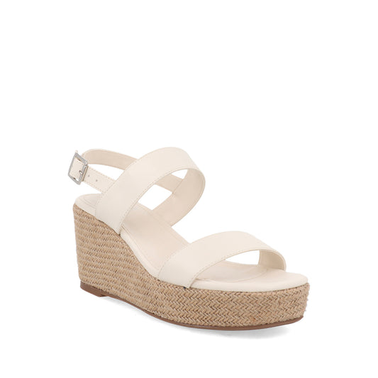 Sandalia Casual con plataforma Trender color Latte para Mujer