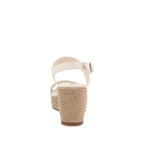 Sandalia Casual con plataforma Trender color Latte para Mujer