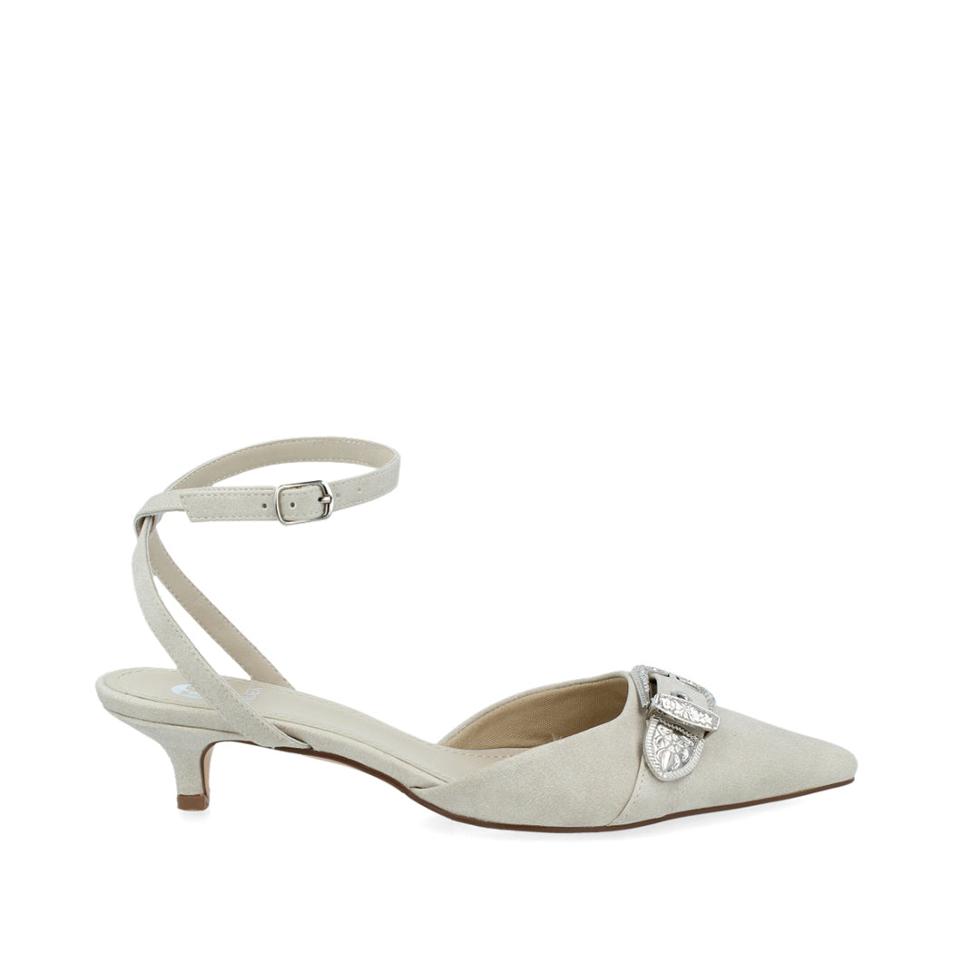 Zapatilla de Vestir Trender color Gris claro para Mujer