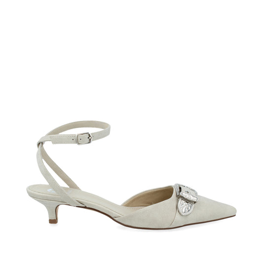 Zapatilla de Vestir Trender color Gris claro para Mujer